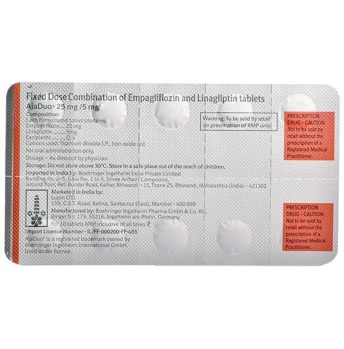 Ajaduo 25mg/5mg Tablet