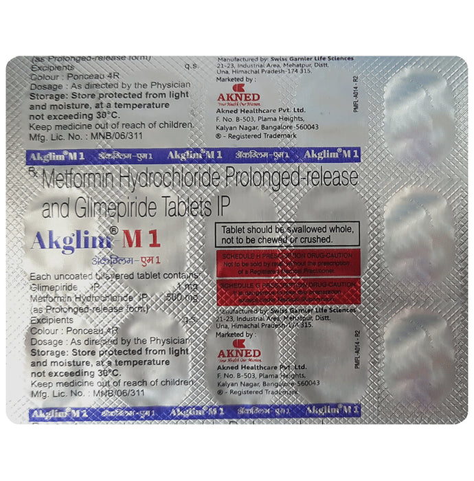 Akglim-M 1 Tablet PR