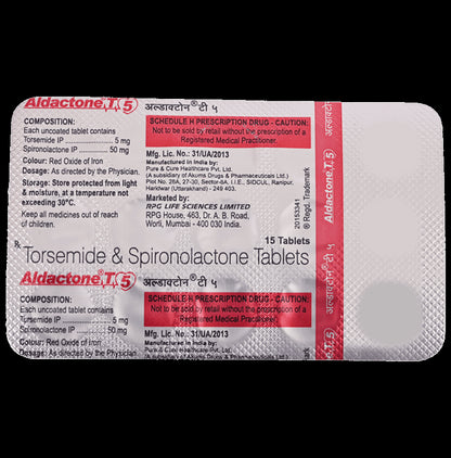 Aldactone T 5 Tablet