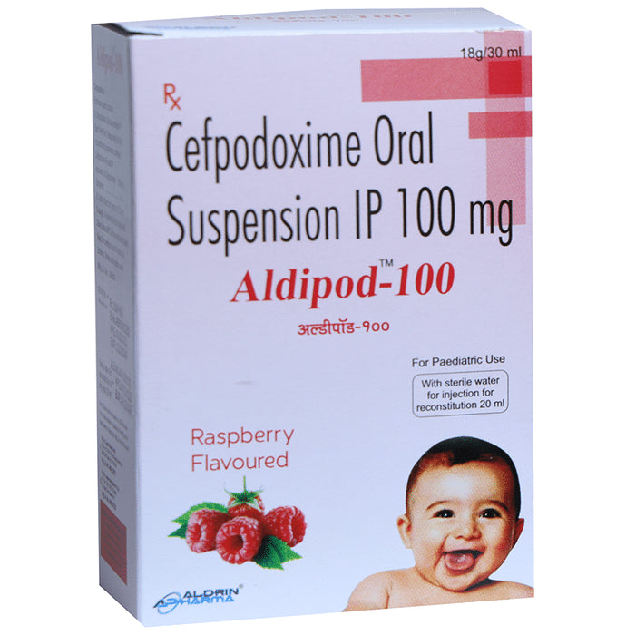 Aldipod 100 Oral Suspension Raspberry - Classic Derma