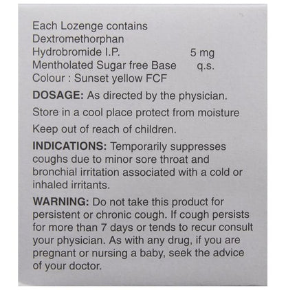 Alex Cough Lozenges Sugar Free