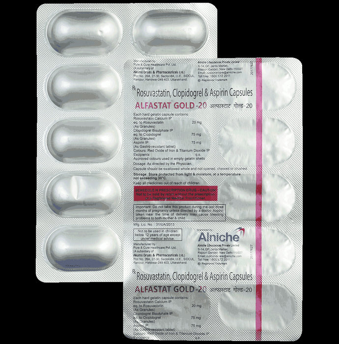 Alfastat Gold 20 Capsule - Classic Derma