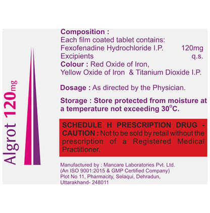 Algrot 120mg Tablet