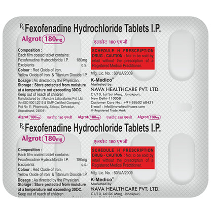 Algrot 180mg Tablet