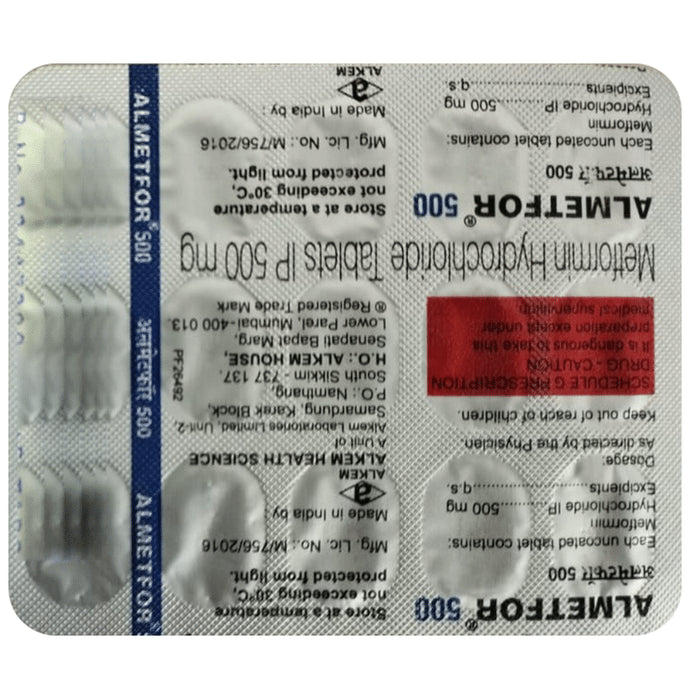 Almetfor 500mg Tablet