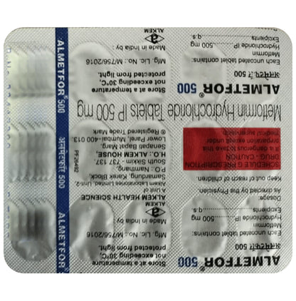 Almetfor 500mg Tablet