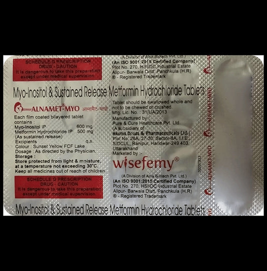 Alnamet Myo 500mg/600mg Tablet - Classic Derma
