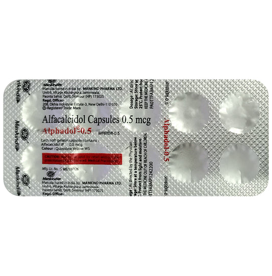 Alphadol 0.5mcg Soft Gelatin Capsule - Classic Derma