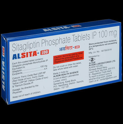 Alsita 100mg Tablet