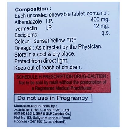 Alzap Chewable Tablet