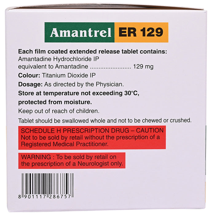 Amantrel 129mg Tablet ER