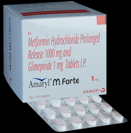 Amaryl M Forte 1mg Tablet PR - Classic Derma
