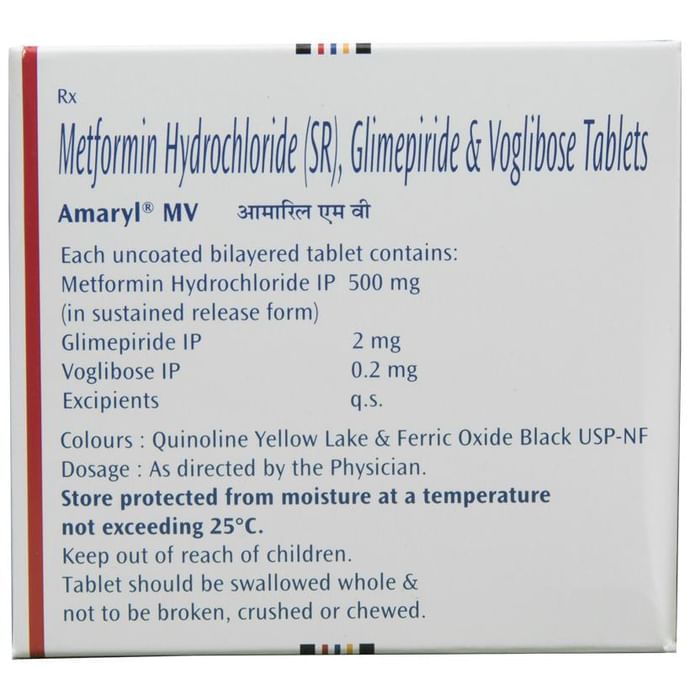 Amaryl MV 2mg Tablet SR