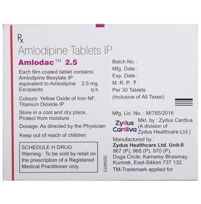 Amlodac 2.5 Tablet