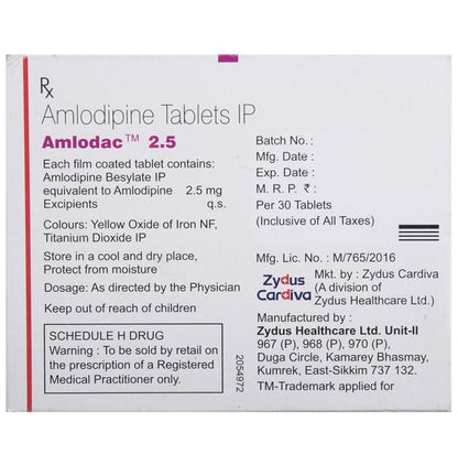 Amlodac 2.5 Tablet