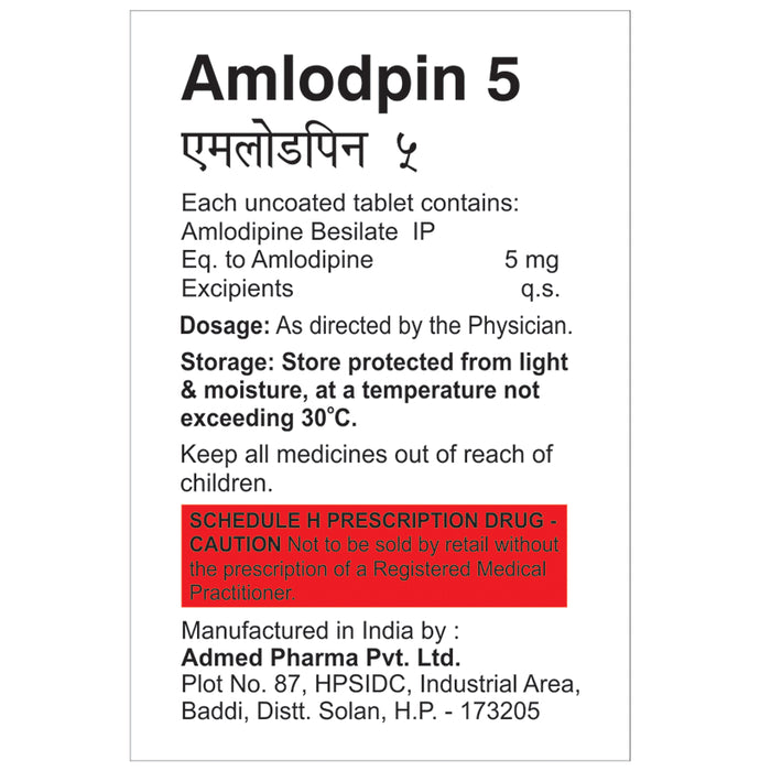 Amlodpin 5mg Tablet