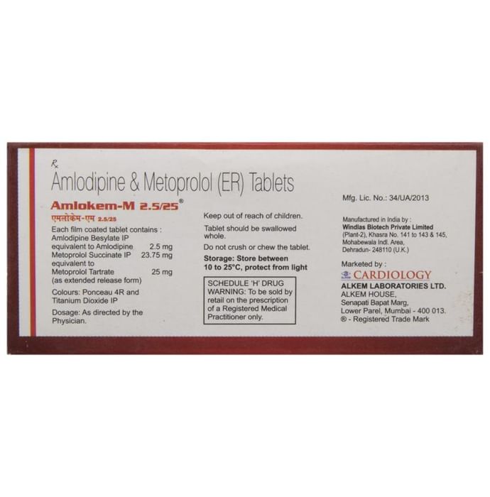 Amlokem M 2.5/25 Tablet