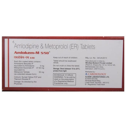 Amlokem M 5/50 Tablet