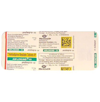 Amlokind 10mg Tablet