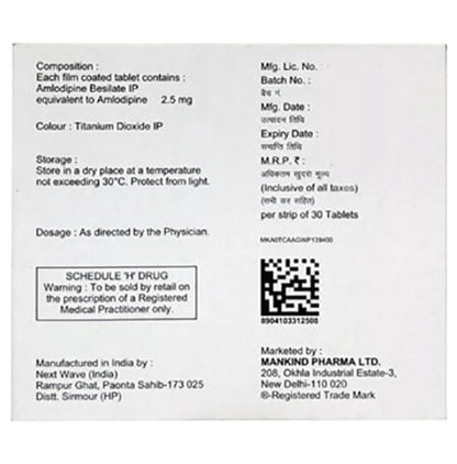 Amlokind 2.5 Tablet