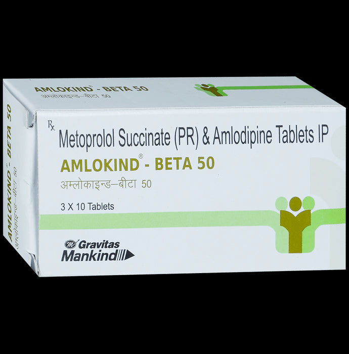 Amlokind-Beta 50 Tablet PR