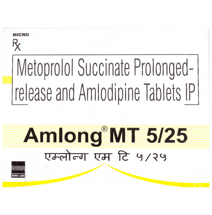 Amlong MT 5/25 Tablet PR - Classic Derma