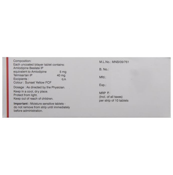 Amlosafe TM 40 Tablet