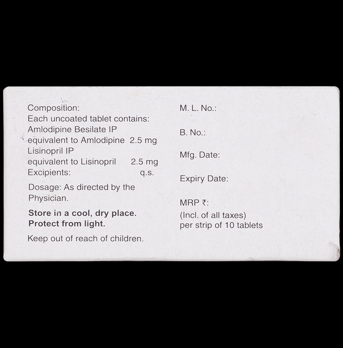 Amlosafe-LS 2.5mg/2.5mg Tablet
