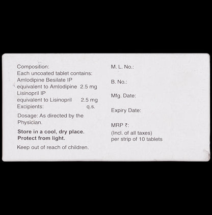 Amlosafe-LS 2.5mg/2.5mg Tablet