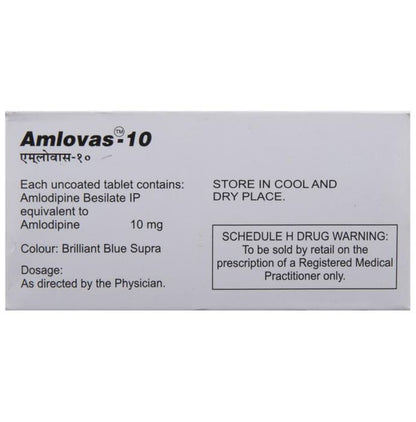 Amlovas 10 Tablet