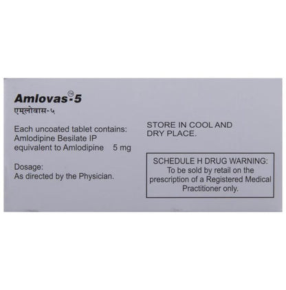 Amlovas 5 Tablet
