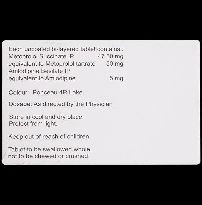 Amlovas XM 5/50 Tablet PR