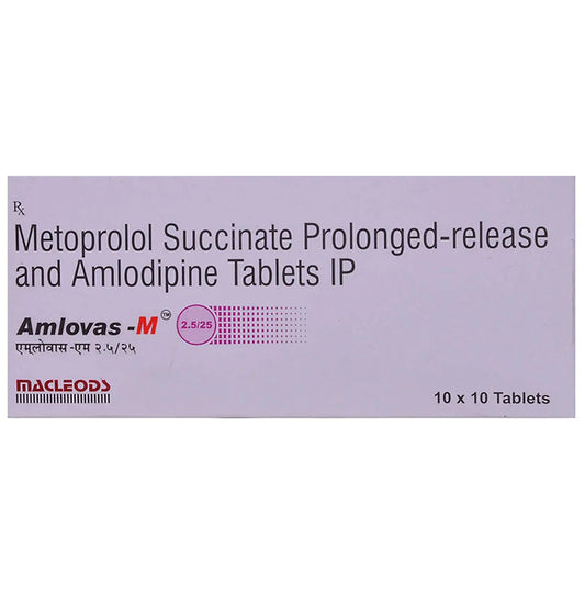 Amlovas-M 2.5/25 Tablet PR - Classic Derma