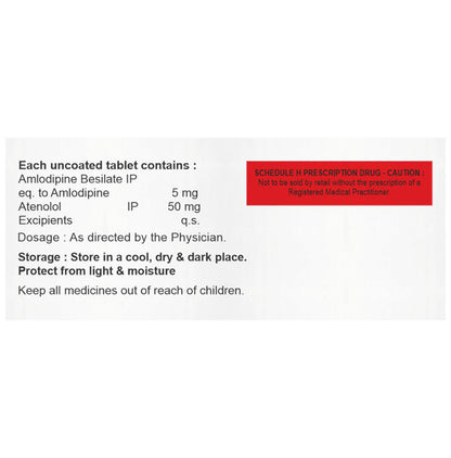 Amlovil AT 5mg/50mg Tablet