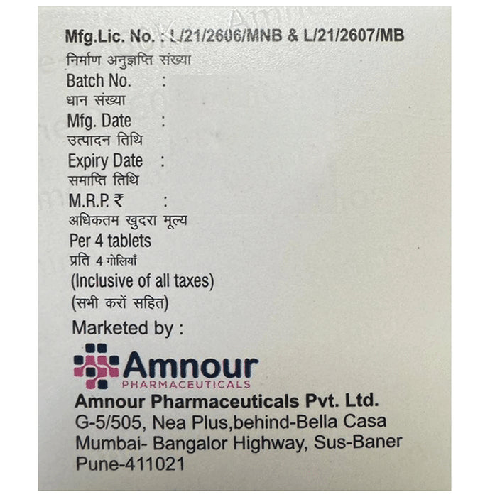 Amnoshine-D3 60K Chewable Tablet Orange Sugar Free