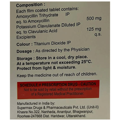 Amoxiheal CV 625 Tablet