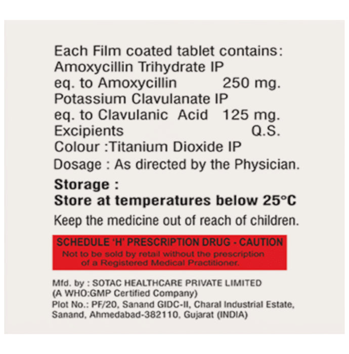 Amoxineta-CV 375 Tablet