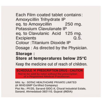 Amoxineta-CV 375 Tablet