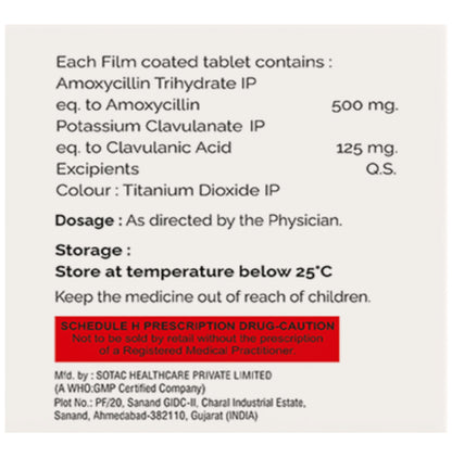 Amoxineta-CV 625 Tablet