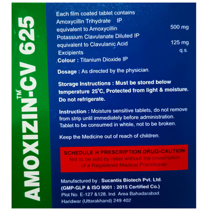 Amoxizin-CV 625 Tablet