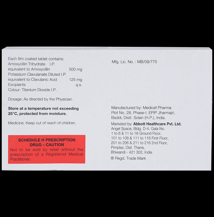 Amoxyclav 625 Tablet