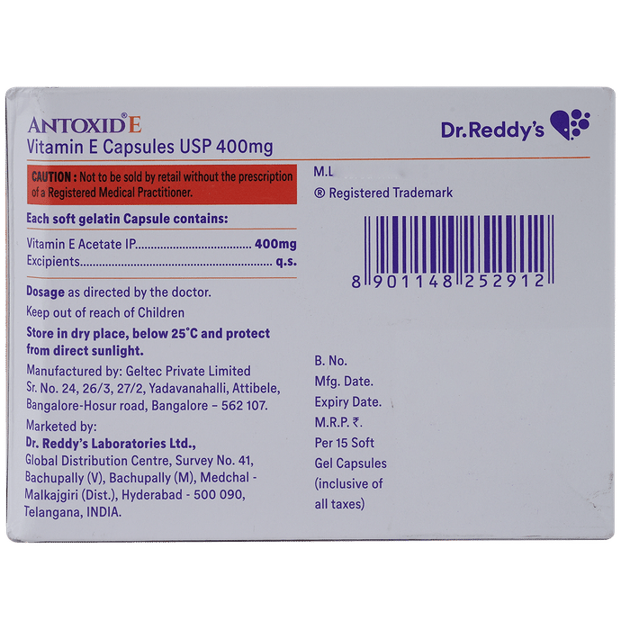 Antoxid E Softgel Capsule