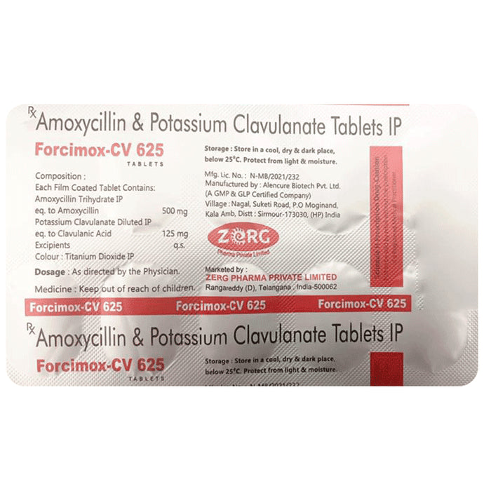 Forcimox-CV 625 Tablet