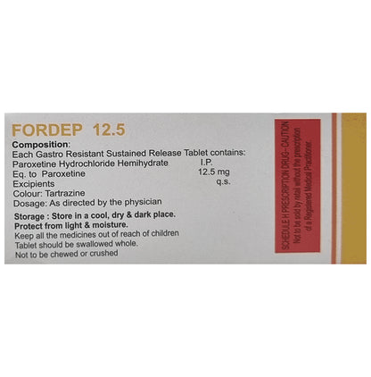 Fordep 12.5mg Tablet SR