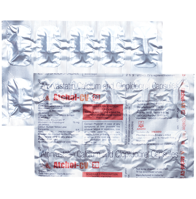 Buy Atchol CV 20mg/75mg Capsule Online | Classic Derma – Classic Derma-UAE