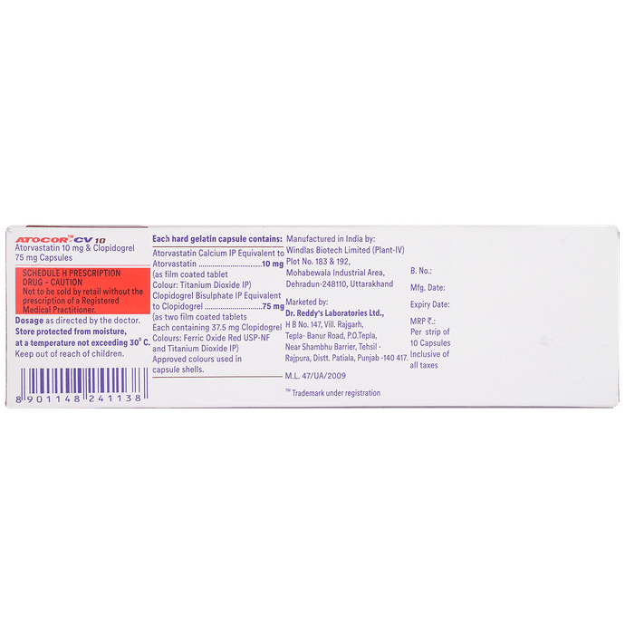 Atocor-CV 10 Capsule