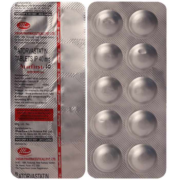 Atorfirst 40 Tablet - Classic Derma