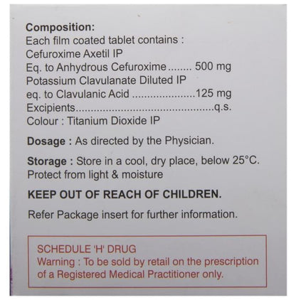 Augxetil CV 500 Tablet