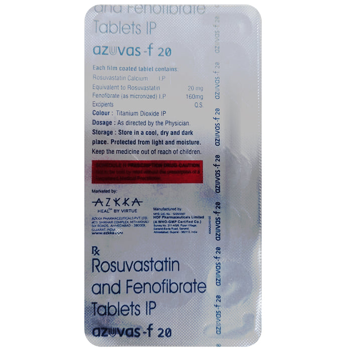 Buy Azuvas F 20 Tablet Online | Classic Derma – Classic Derma-UAE