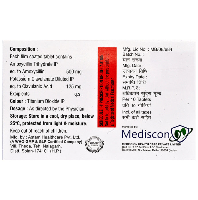 Bactocon-CV 625 Tablet